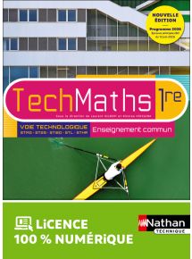 Mathématiques - 1re technologique - Enseignement commun - Coll. TechMaths - Ed. 2026 - Prix unitaire