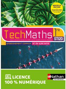 Mathématiques - 1re STI2D - Enseignement de spécialité - Coll. TechMaths - Ed. 2026 - Prix unitaire