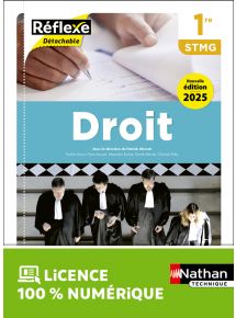 Droit - 1re STMG Coll. Réflexe - Ed. 2025 - pochette