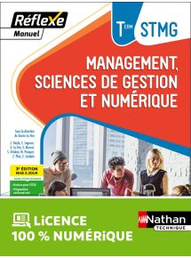 Management, Sciences de gestion et numérique - Term STMG - Coll. Réflexe - Ed. 2024 - manuel