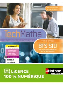 Mathématiques - BTS SIO 1re et 2e années - Coll. TechMaths - Ed. 2025