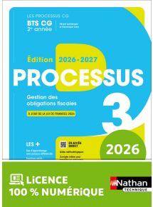 Processus 3 - Gestion des obligations fiscales - BTS CG 2e année - Coll. Les Processus CG - Ed. 2026