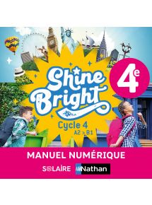 Shine Bright Anglais 4e (2023) - Licence enseignant classes équipées de workbooks