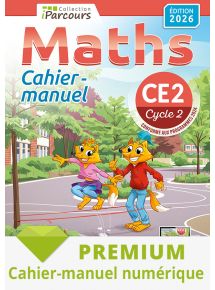 Cahier-manuel numérique iParcours maths CE2 - 2026 - Abonnement Premium non adoptant