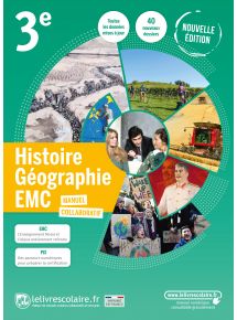 Hist.-Géo.-EMC 3e et son cahier 2021 - manuel numérique élève - 5 ans - Adoptant papier