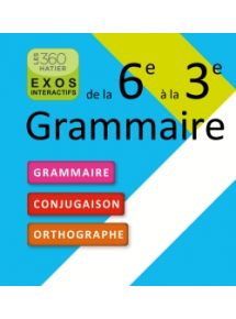 Pack d'exos interactifs - Grammaire collège Ed. 2016 - Licence par établissement - 12 mois