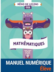 Totem Mathématiques CE2 - Mémo de leçons - Programmes 2025 - Manuel numérique élève (CNS non-adoptant)