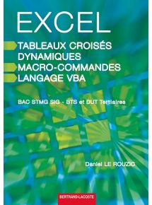 Excel, tableaux croisés dynamiques, macro-commandes et langage VBA - Tous BTS et DUT tertiaires - Licence par enseignant - 24 mois