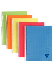 Cahier à reliure intégrale 180 pages LINICOLOR FRESH, 21x29,7cm, petits carreaux