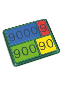 Lot de 36 nombres magnétiques de 1 à 9000, 4 couleurs assorties