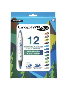 Pochette de 12 marqueurs Graph It Panorama