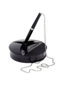 Stylo bille sur socle 982 noir
