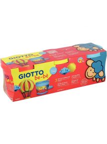 Set de 3 pots de 220G de pâte à jouer GIOTTO bébé couleurs assorties