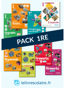 Pack 1re - manuels numériques élève (6 manuels et 2 cahiers) - Adoptant papier