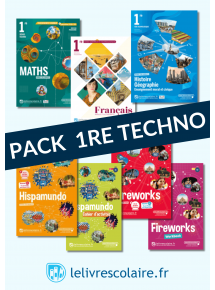 Pack 1re techno - manuels numériques élève (5 manuels et 2 cahiers) - 5 ans