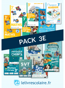Pack 3e - manuels numériques élève (7 manuels et 7 cahiers) - Adoptant papier