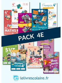 Pack 4e - manuels numériques élève (7 manuels et 5 cahiers)