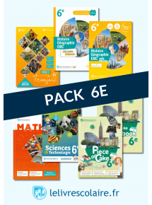 Pack 6e - manuels numériques élève (5 manuels et 4 cahiers)