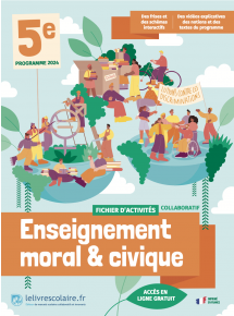 Fichier d'activités EMC 5e 2024 - manuel numérique élève - 5 ans - Adoptant papier