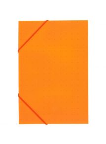 Chemise 3 rabats élastique polypro, 24x32cm, orange