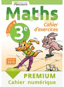 Cahier numérique iParcours maths 3e - 2019 - Abonnement Premium adoptant 