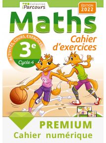 Cahier numérique iParcours maths 3e - 2022 - Abonnement Premium adoptant 