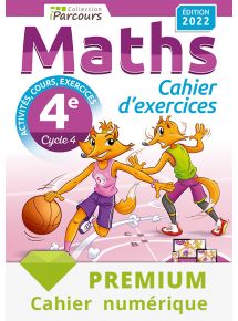 Cahier numérique iParcours maths 4e - 2022 - Abonnement Premium adoptant 