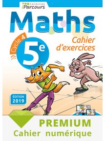 Cahier numérique iParcours maths 5e - 2019 - Abonnement Premium adoptant 