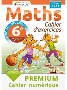 Cahier numérique iParcours maths 6e - 2021 - Abonnement Premium non adoptant 
