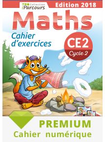 Cahier numérique iParcours maths CE2 - 2018 - Abonnement Premium non adoptant 