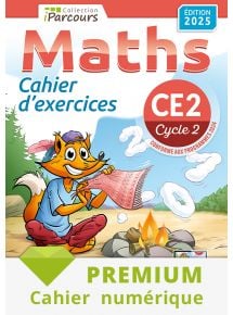 Cahier numérique iParcours maths CE2 - 2025 - Abonnement Premium non adoptant 