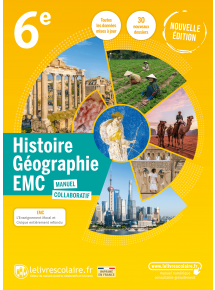 Hist.-Géo.-EMC 6e et son cahier 2022 - manuel numérique élève - 5 ans