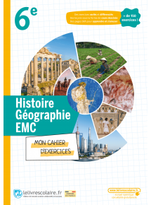 Cahier Hist.-Géo.-EMC 6e 2022 - manuel numérique élève - 5 ans - Adoptant papier