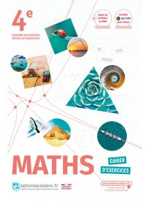 Cahier Maths 4e 2022 - manuel numérique élève - Adoptant papier