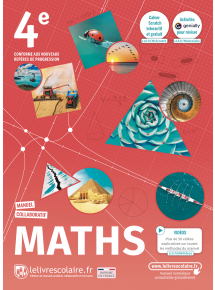 Maths 4e et son cahier 2022 - manuel numérique élève - 5 ans