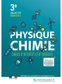 Cahier Physique-Chimie 3e 2023 - manuel numérique élève - 5 ans
