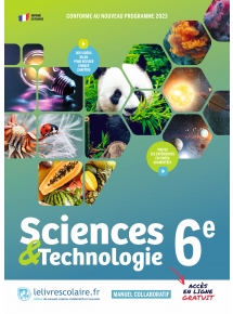 Sciences et Technologie 6e 2024 - manuel numérique élève - 5 ans