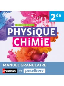 Physique-Chimie 2de - Sirius - Nathan/Pearltrees Licence 1 an