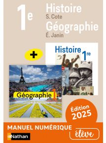 Histoire-Géographie 1re - Cote/Janin (2025) - Prix unitaire